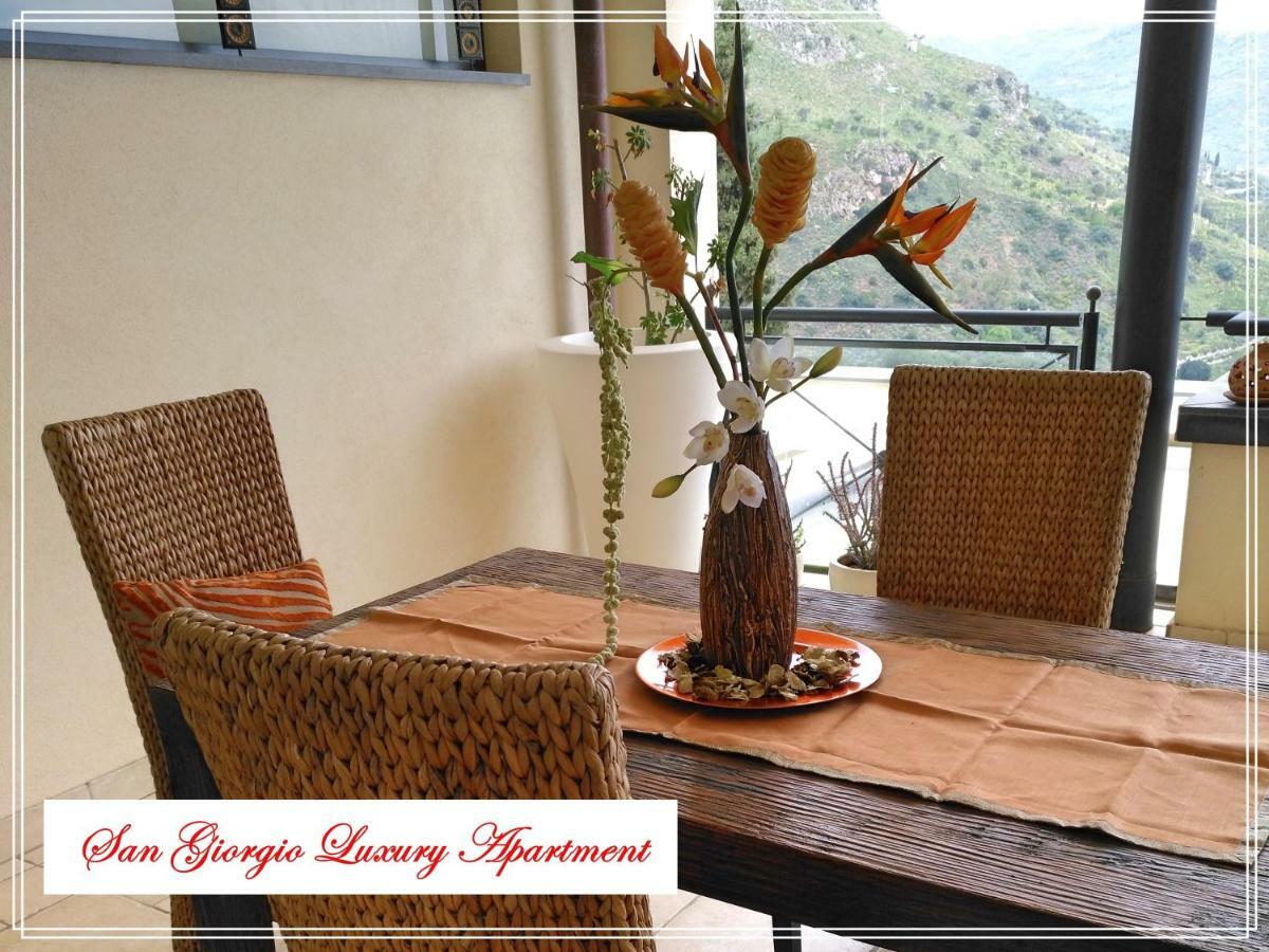 San Giorgio Luxury Apartment Taormina-Panoramic Pool & Parking Space Exterior photo